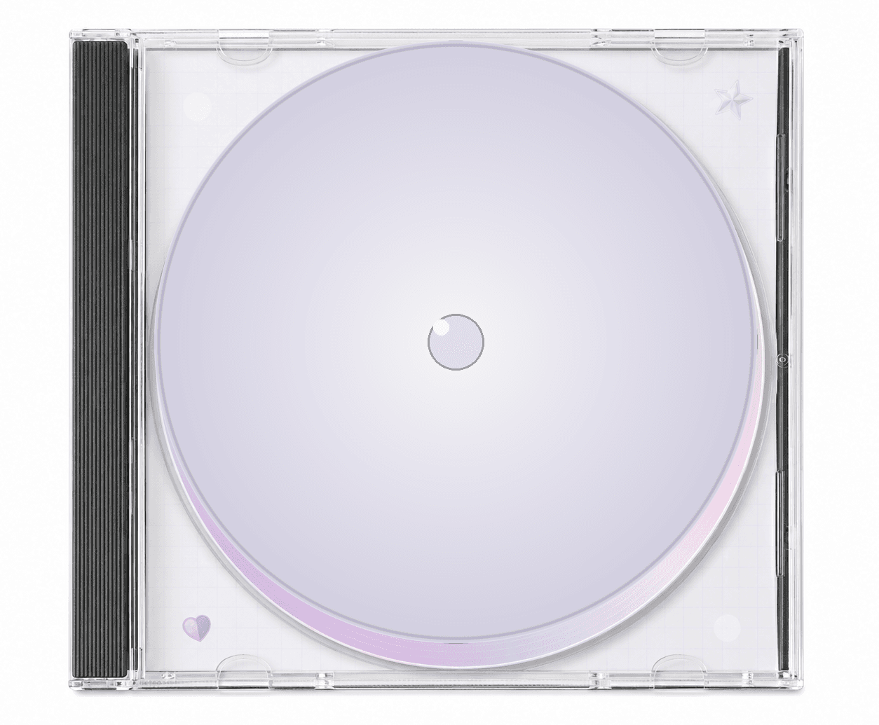 Carte cadeau Lil'OG : boîtier de CD-ROM pastel ouvert.