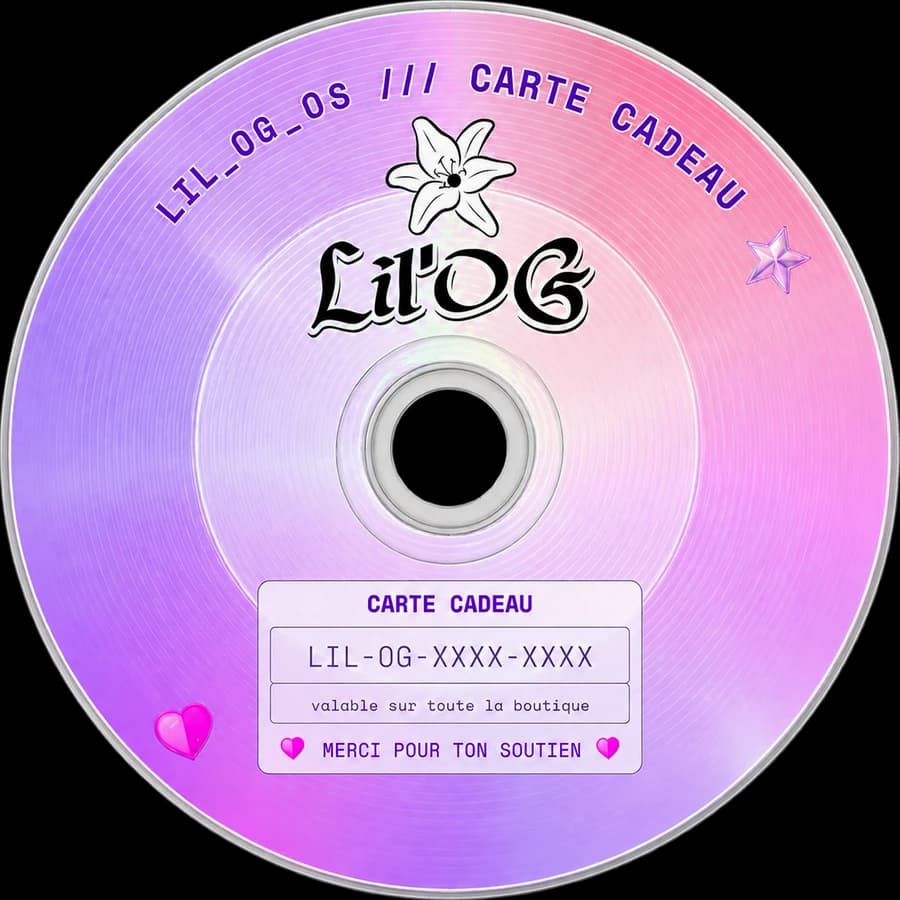 Le disque de la carte cadeau Lil'OG